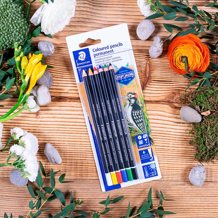 Produktbild Staedtler Lumocolor permanent glasochrom 108 20 Wasserfeste Farbstifte (6 x)