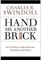 Produktbild Hand Me Another Brick: Timeless Lessons on Leadership (Englisch, Charles R. Swindoll, 2006)