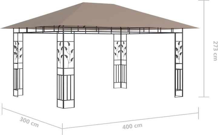 Immagine prodotto vidaXL Gartenpavillon (400 cm, 300 cm)