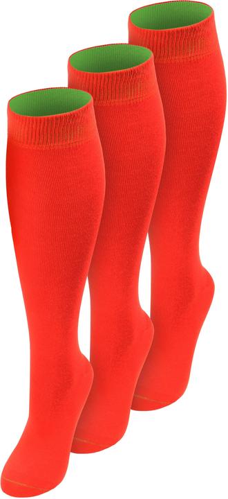 Produktbild Normani 3 Paar Kniestrümpfe mit farbig abgesetztem Bund Bi-Color - 9993 (3er Pack, 39 - 42)