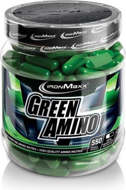 Actual product image IronMaxx Green Amino (550 Piece, Capsules, 374 g)