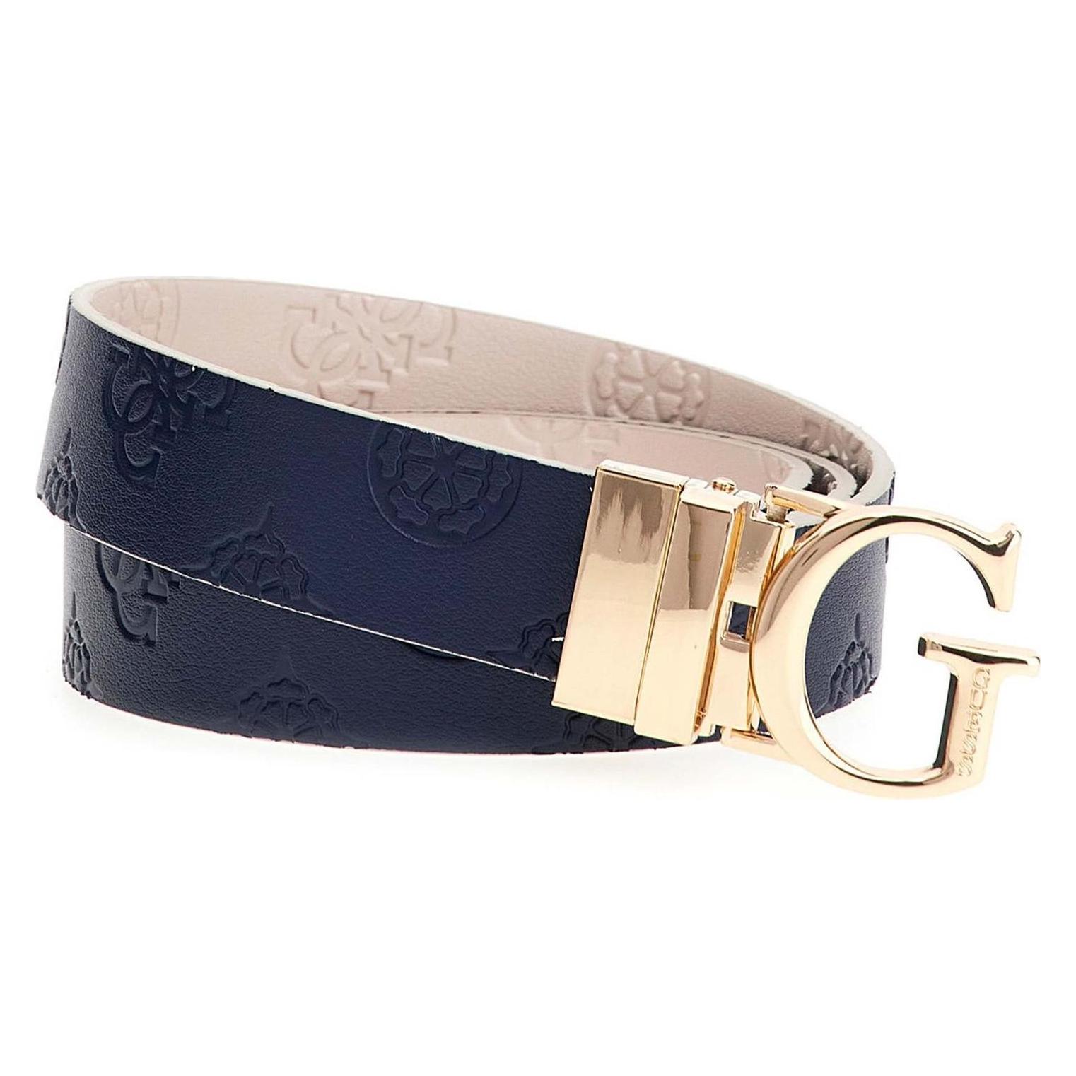 Guess, Damen, Gürtel, Jena Adjustable And Reversible Pant Belt, Grau, Blau