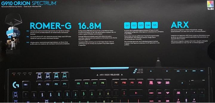 Produktbild Logitech G G910 Orion Spectrum (DE, Kabelgebunden)