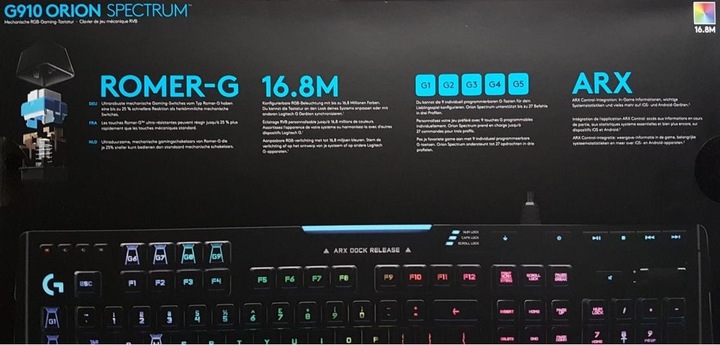 Produktbild Logitech G G910 Orion Spectrum (DE, Kabelgebunden)