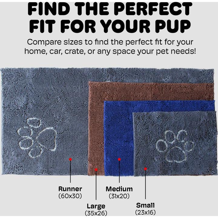 Image du produit Dog Gone Smart Paillasson Dirty Dog Gris froid 90x66cm (Chien)