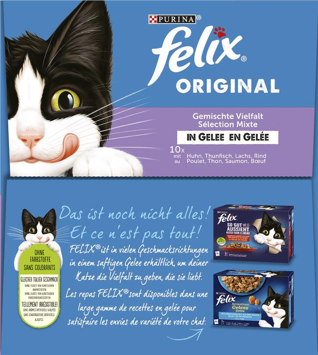 Produktbild Felix Original Mixed Selection in Gelee (Adult, 40 Stk., 3400 g)
