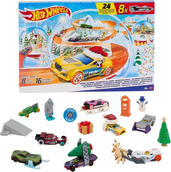 Actual product image Hot Wheels Advent calendar 2024