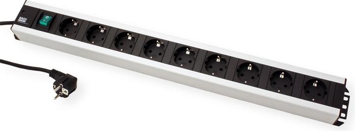 Actual product image Bachmann HANDWERKER power strip, 9-way, with switch (9 x, CEE 7/3, 2 m)