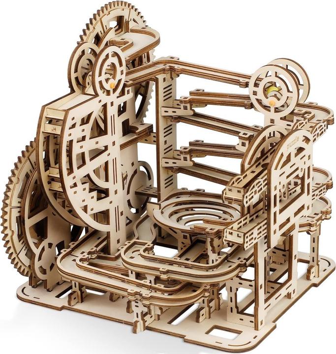 Produktbild The Toy Company 3D Holz Kugelbahn, Murmelbahn Puzzle aus Holz, batteriebetrieben