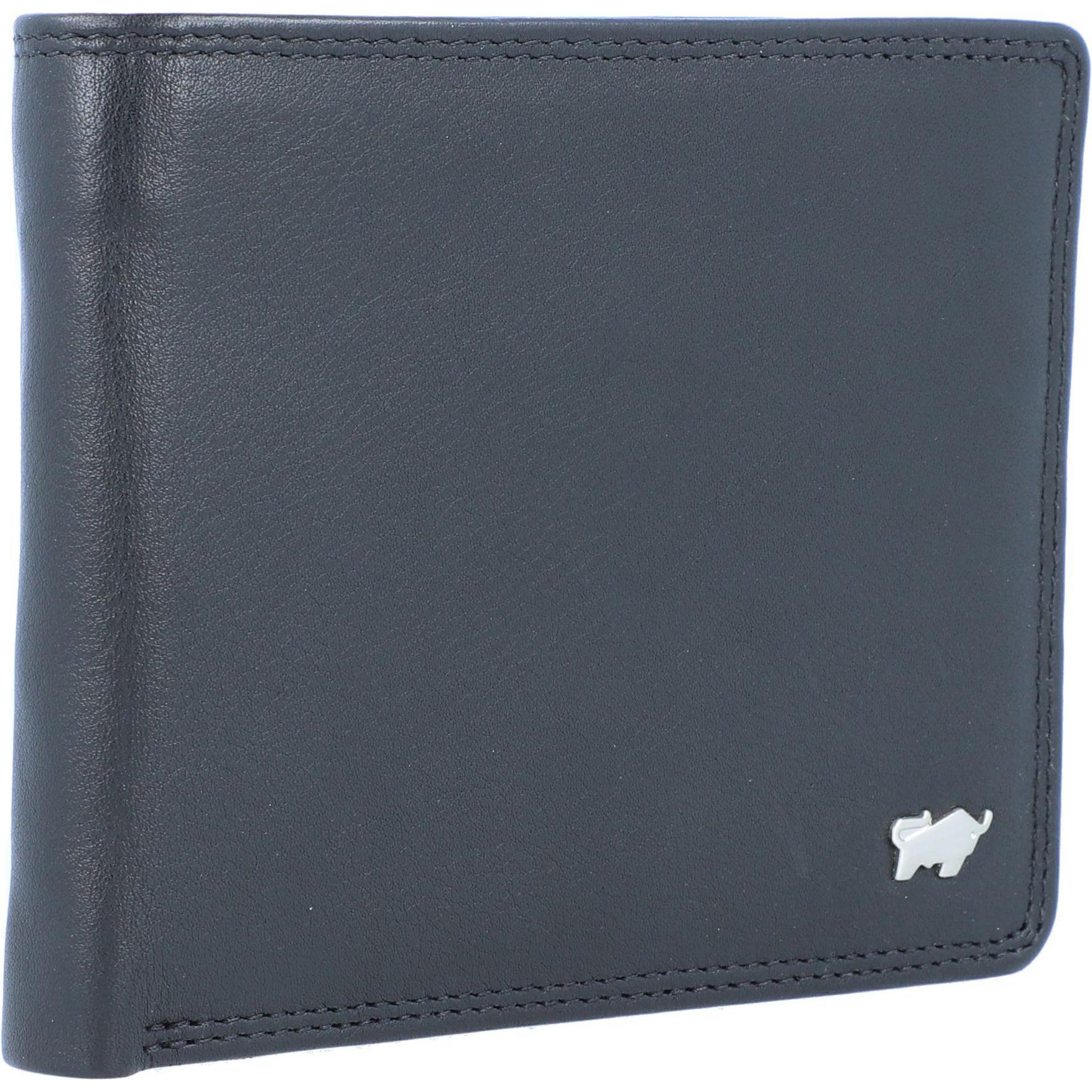 Thumbnail - Braun Büffel, Herren, Portemonnaie, Golf Edition Geldbörse Leder 11 cm, Schwarz