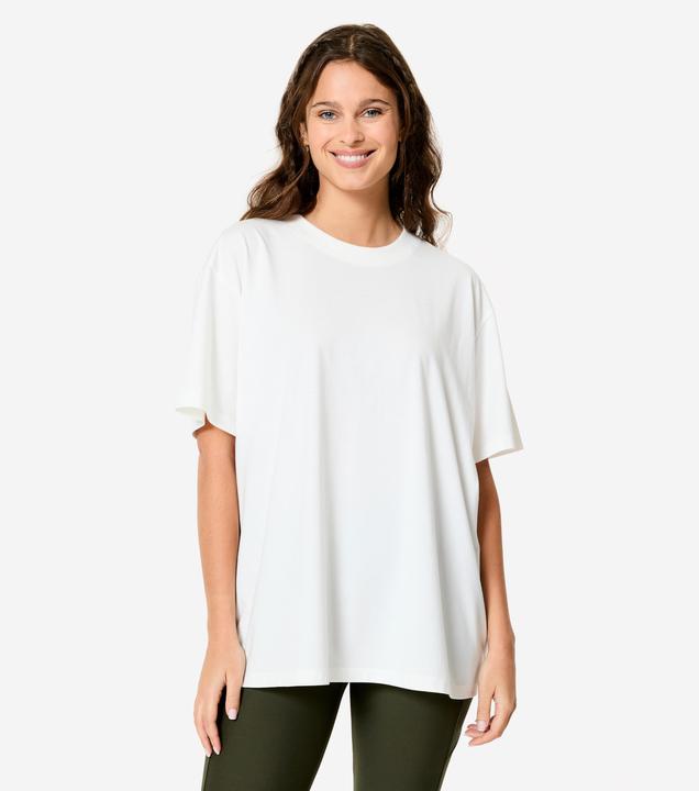 Immagine prodotto Domyos T-shirt oversize da donna con scollo rotondo - beige (XS)