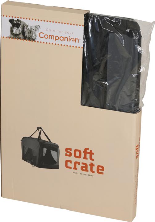 Actual product image Companion Pet Soft Crate, 102x69x69 cm, grå/sort XXXL