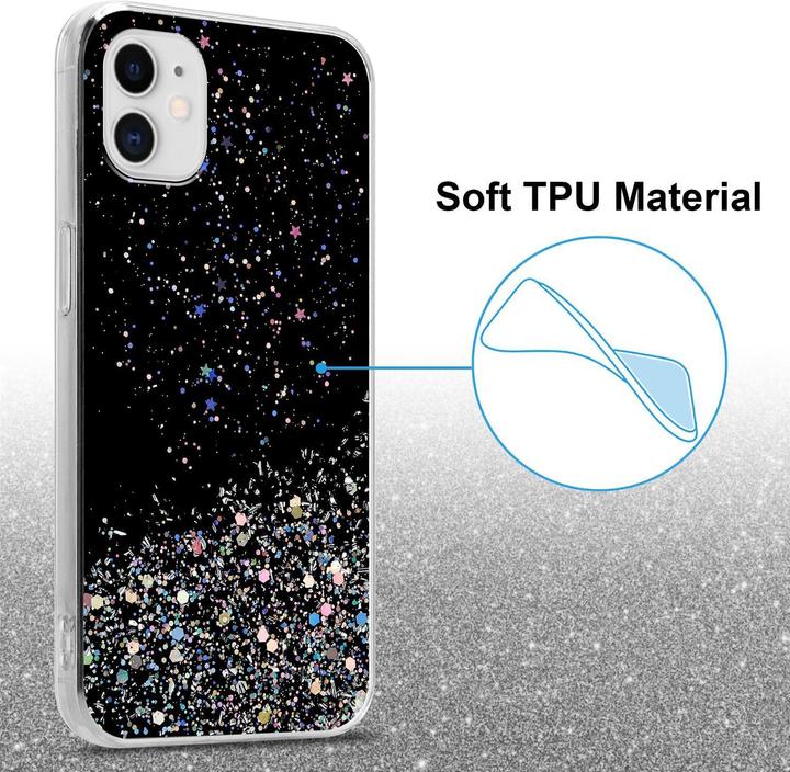 Actual product image Cadorabo TPU cover sparkling glitter (Apple iPhone 11 Pro Max)