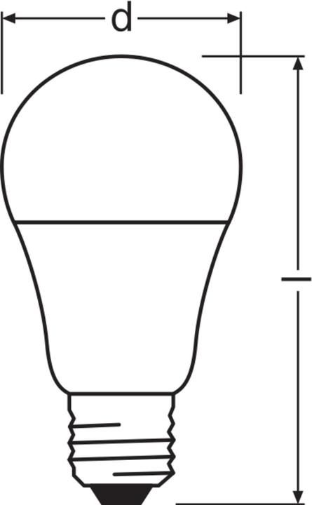 Produktbild Osram LED-Lampe (E27, 9 W, 940 lm, 6 x, F)