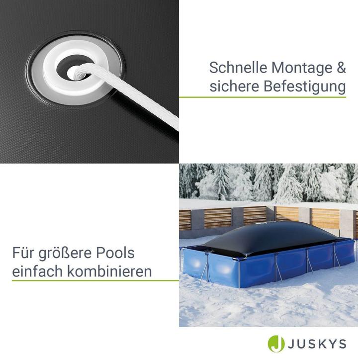 Produktbild Juskys Aufblasbare Poolabdeckung Eckig