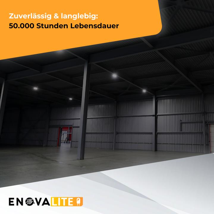 Produktbild Enovalite LED-Highbay-Leuchte, UFO, EEK: D, 200W, 28000lm, 5500K, schwarz (28000 lm)