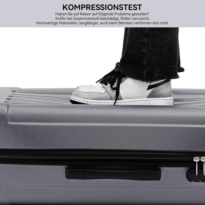 Image du produit Beibye Hartschalenkoffer mit Zahlenschloss (70 l)