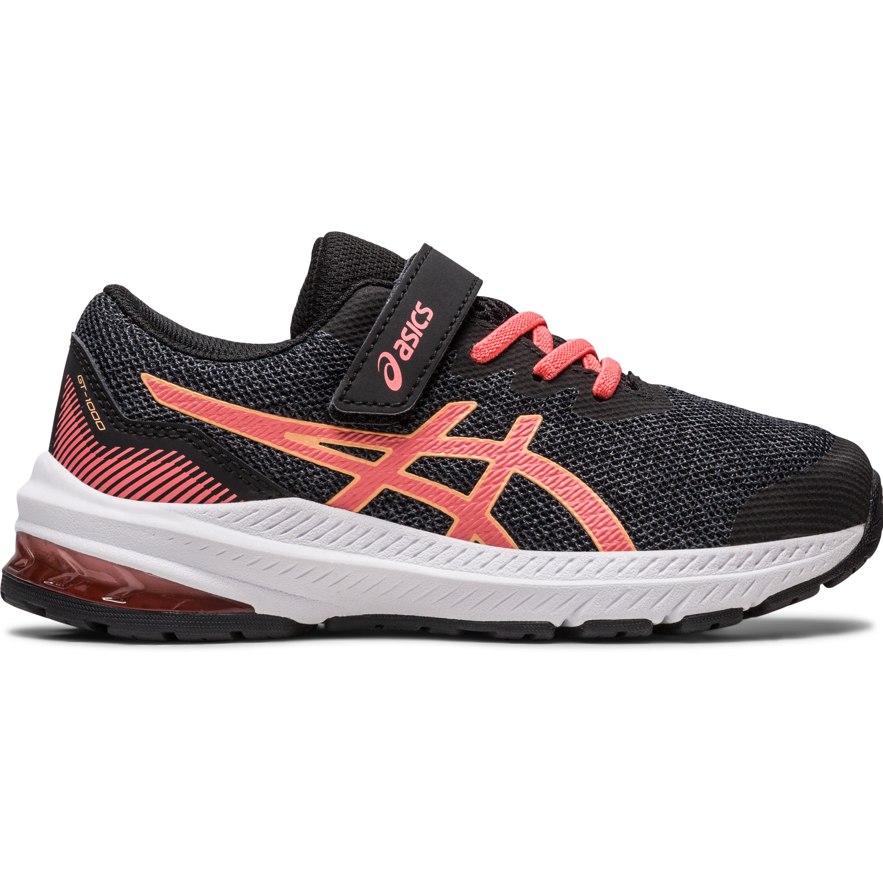 ASICS Performance, Bambine, Scarpe da corsa, ASICS GT-1000 11 PS 1014A238-009 - 32,5 (32, 32.5), Nero