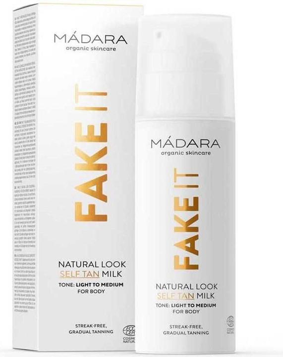 Actual product image Madara Self Tan Milk FAKE IT for Body "Màdara self tanning milk for the body" Light to medium - (Self tanning foam, 150 ml)