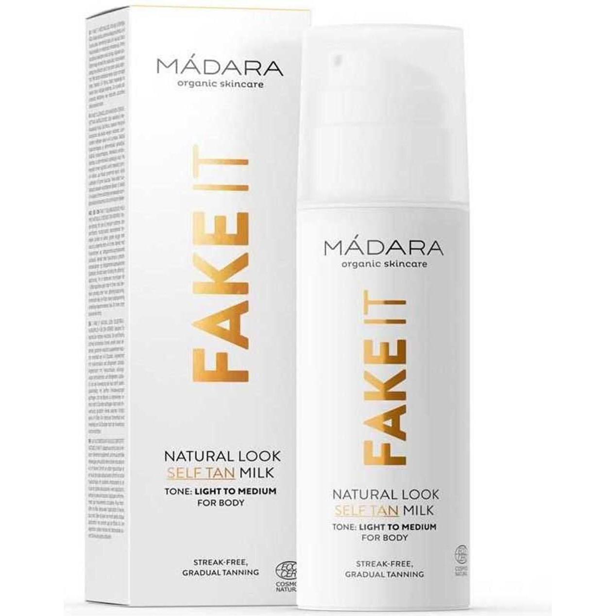 Madara, Selbstbräuner, Self Tan Milk FAKE IT for Body "Màdara Selbstbräunermilch für den Körper" Hell bis Mittel - (Selb...