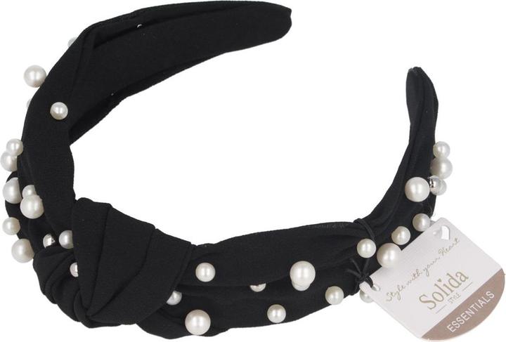 Produktbild Solida Haarreifen schwarz mit Perlen