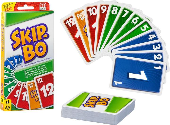 Productafbeelding Mattel Games Skip-Bo (Meertalig, 2 - 6 Spelers)