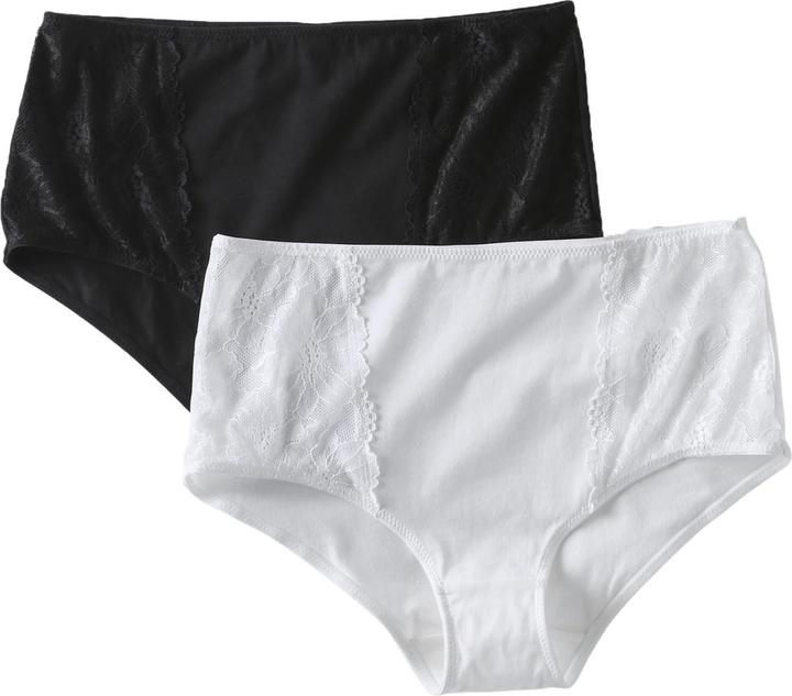 Image du produit Envie de Fraise Bio-Kollektion: 2er-Pack Umstands-Taillenslips mit Spitze (40, lot de 2)
