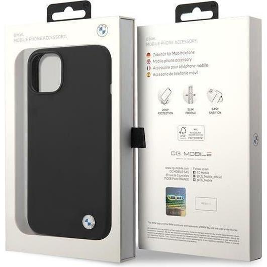 Thumbnail - BMW Silicone Case für Apple iPhone 14 - black (Apple iPhone 14), Smartphone Hülle, Schwarz