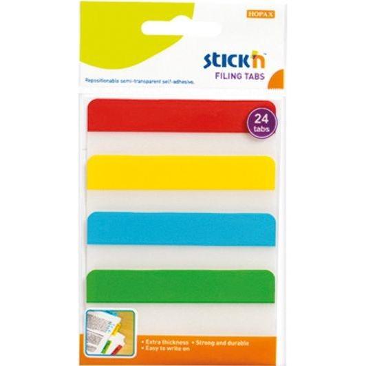 Stick´n, Evidenziatori, Stickn ZAKŁADKA IND.STICK N PRZEZR. 38X76MM 4 K - 21609