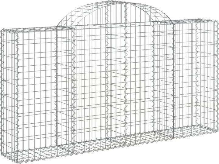 Image du produit VidaXL Gabionen mit Hochbogen 30Stk. 200x30x100/120cm Verzinktes Eisen
