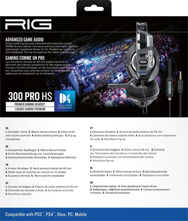 Actual product image Nacon Gaming RIG 300 PRO HS (Cable)