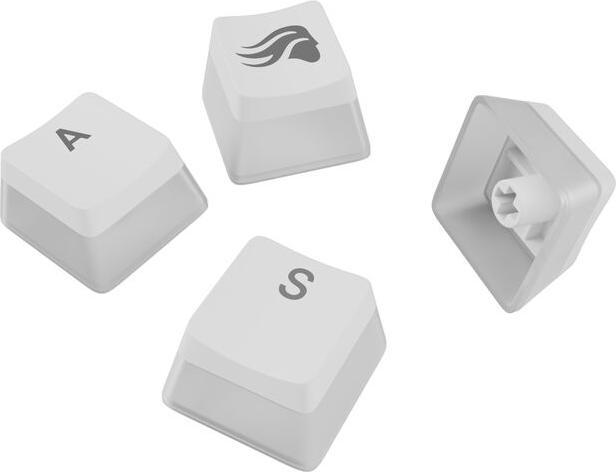 Productafbeelding Glorious Aura V3 Keycaps, ISO Layout (DE), PBT, Doubleshot - Weiss