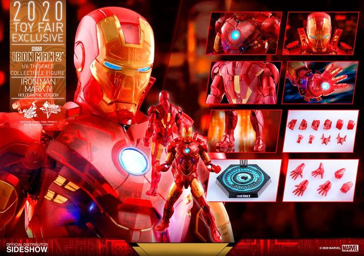 Actual product image Hot Toys Marvel Iron Man Mark IV 1:6 Movie Masterpiece Action Figure