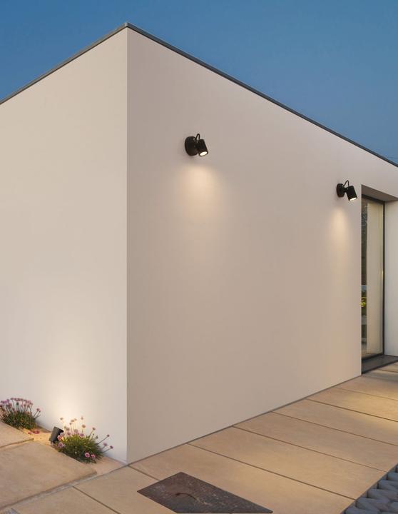 Actual product image Nova Luce FEND LED wall light black 5W IP65 warm white 5x7x12cm 9971451 (IP65)