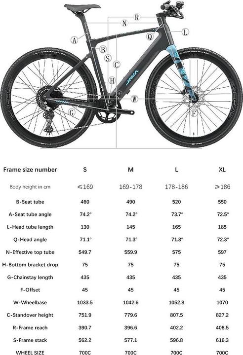 Produktbild Mobygo JAVA Riva Carbon schwarz-blau (49 cm)