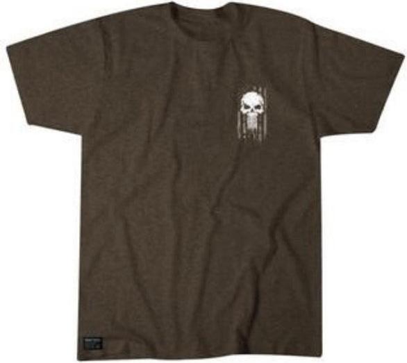 Produktbild Howitzer T-Shirt SKULL FREEDOM FLAG, brindle (3XL)