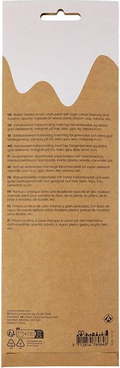 Produktbild Creativ Company Acrylfarbe Hobbyfarbe Plus Color 6 x 5 ml, Blau-Grün (5 ml)