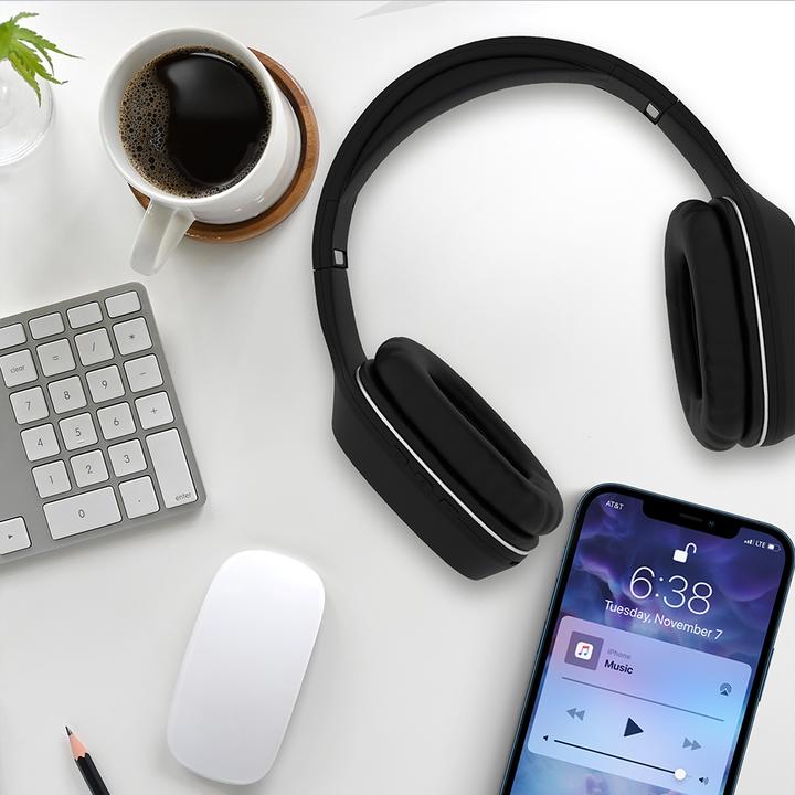 Actual product image Forever wireless headset BTH-505 on-ear black (ANC, 8 h, Wireless)