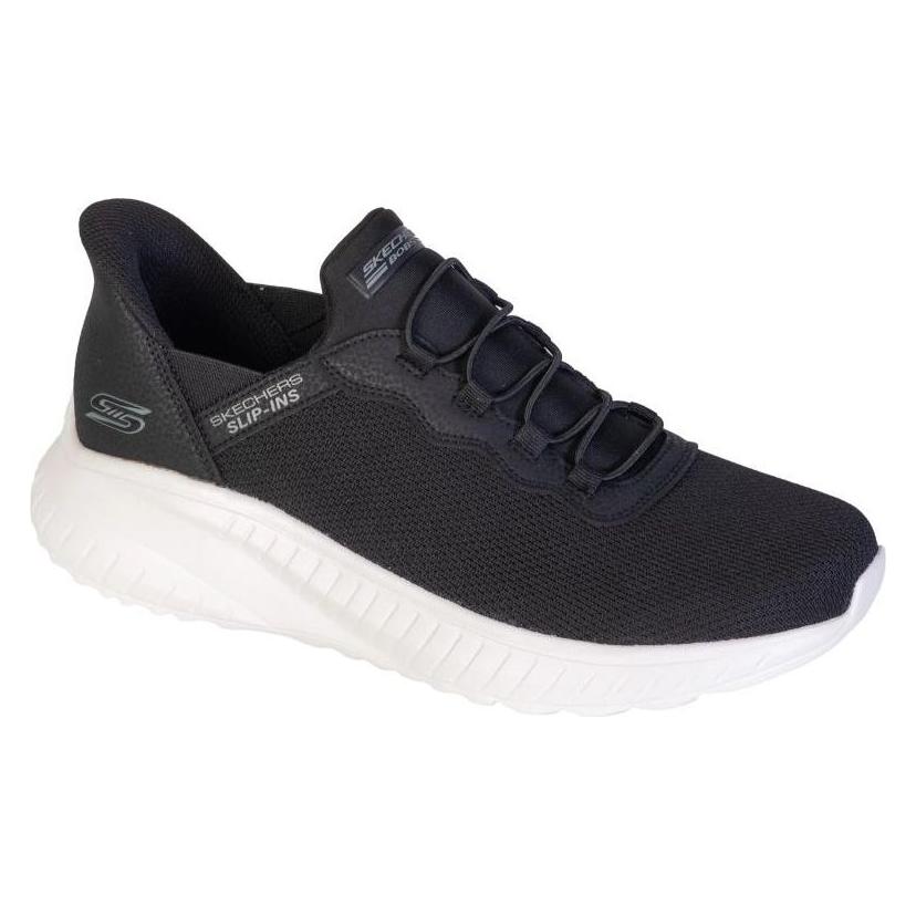 Skechers, Herren, Sneakers, Slip-Ins, Bobs Sport Squad Chaos Black, Schwarz, (41)
