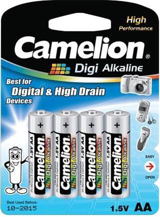 Image du produit Camelion 11210406 - Piles alcalines Digi AA / LR6 de 1,5 volts, 4 pièces, capacité 2700 mAh, idea (4 pcs, AA, 2700 mAh)