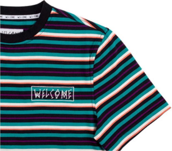 Actual product image Welcome Surf Stripe Knit T-Shirt (S)