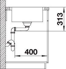 Produktbild Blanco Classimo 45 S-IF (Einbauspüle, 86 cm, 50 cm)
