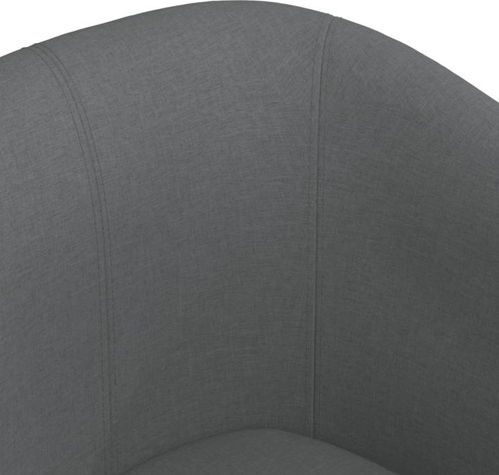 Actual product image vidaXL Clubsessel mit Fusshocker Dunkelgrau Stoff,Farbe