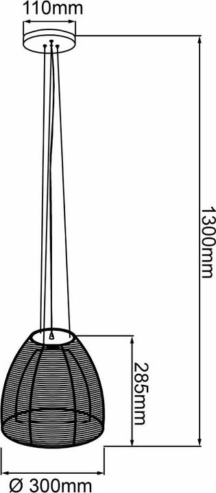 Produktbild Brilliant Relax E27 PE 1 300mm Pendelleuchte 30cm (E27)