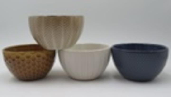 Produktbild Edco Bowl 4as react. glaze white L (1x)
