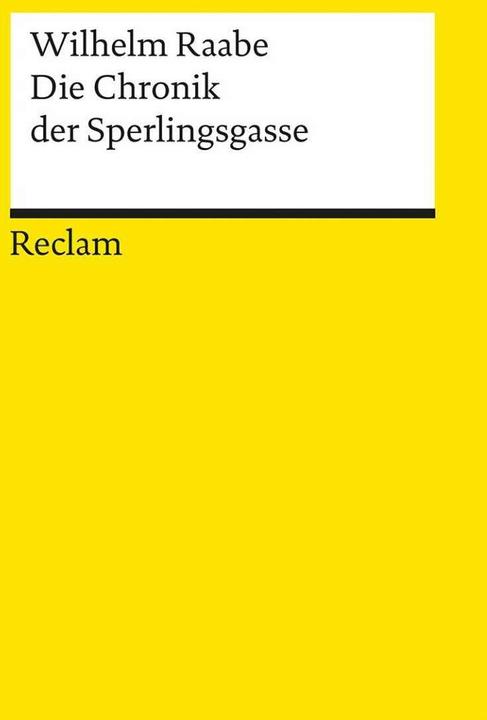 Produktbild Die Chronik der Sperlingsgasse (Deutsch, Wilhelm Raabe, 1997)