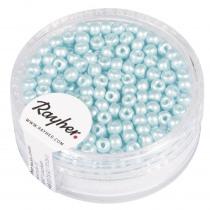 Image du produit Rayher Perles de rocaille, ø 3mm, bleu clair, 200 pièces