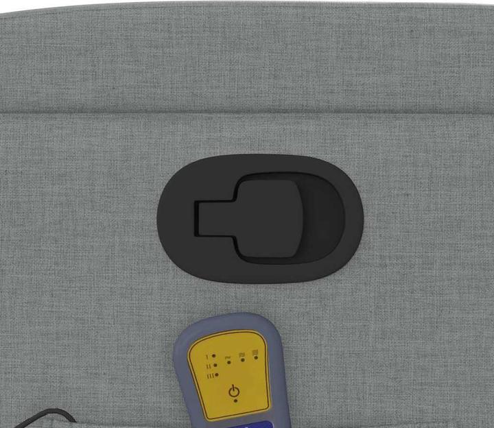 Immagine prodotto vidaXL Sedia da massaggio in tessuto grigio chiaro,Colore: Grigio chiaro,Materiale: Tessuto