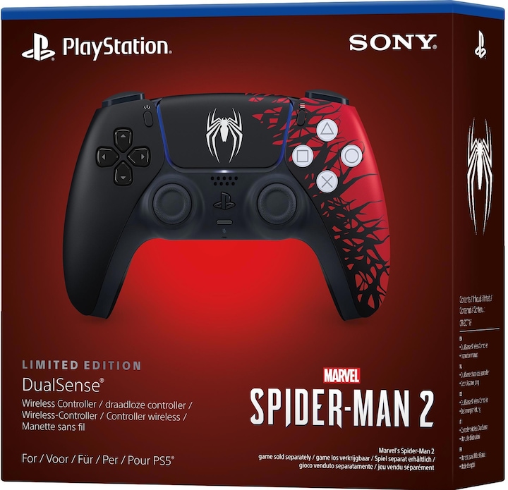 Actual product image Sony DualSense Wireless Controller – Marvel’s Spider-Man 2 Limited Edition (PS5)