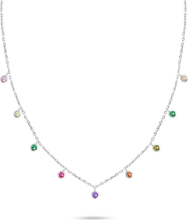 Immagine prodotto Brilio Argento - Collana in argento con zirconi colorati NCL60W